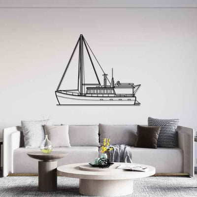 46' Classic Silhouette Metal Wall Art