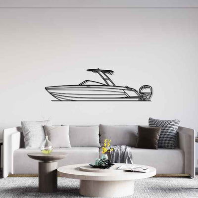 R8 V2 Silhouette Metal Wall Art