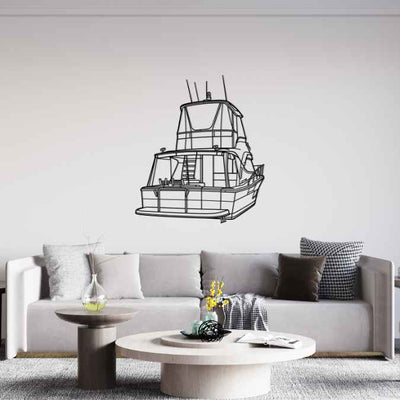 43 2016 Back Angle Silhouette Metal Wall Art