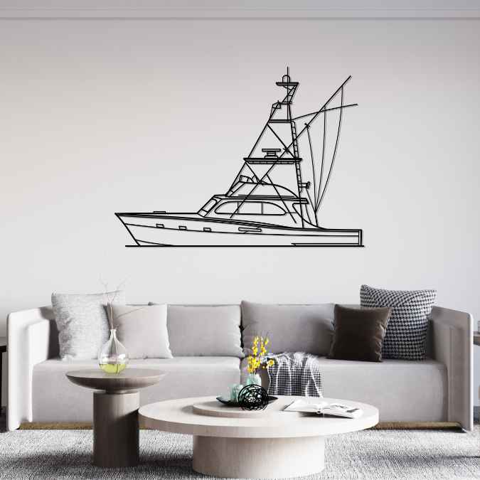 SF 1979 Silhouette Metal Wall Art