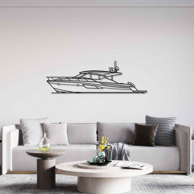 50 Coupe Silhouette Metal Wall Art