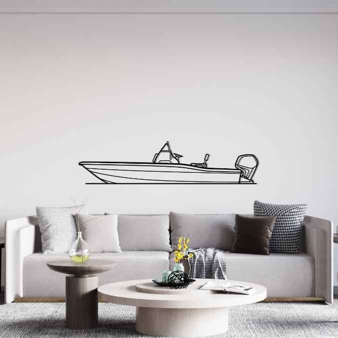 175 Sportfish 2015 Silhouette Metal Wall Art