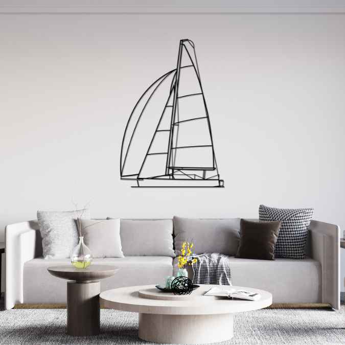 H22 2002 Front Silhouette Metal Wall Art