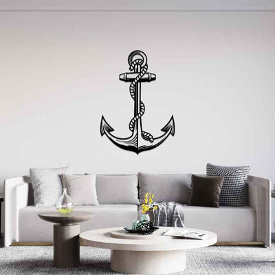 Anchor Silhouette Metal Wall Art