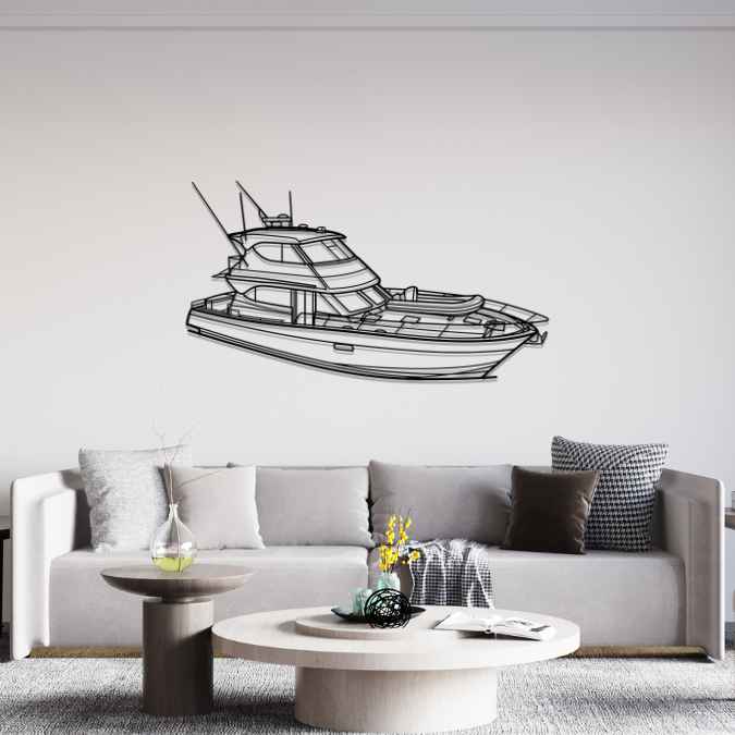 M52 Angle Silhouette Metal Wall Art