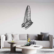 Sea Warden Angle Silhouette Metal Wall Art