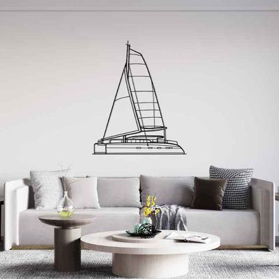 422 2006 Angle Silhouette Metal Wall Art