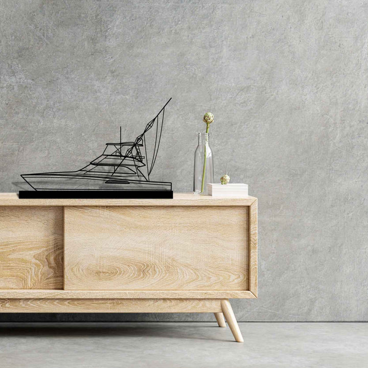 Convertible 52 Silhouette Metal Art Stand