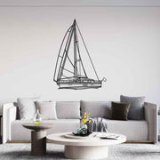 40DS Angle Silhouette Metal Wall Art
