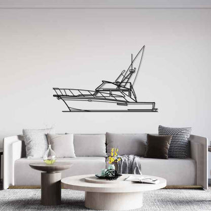 Pacifica 36 1978 Silhouette Metal Wall Art