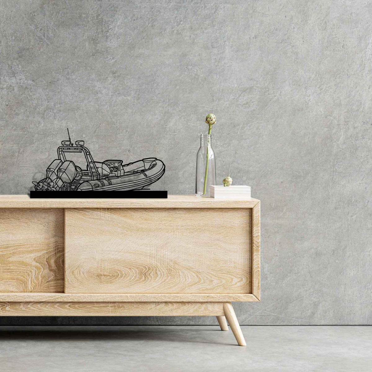 RIB 22 Silhouette Metal Art Stand