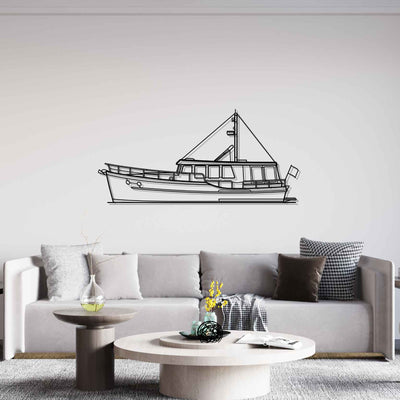 Coast Hopper 40OC Silhouette Metal Wall Art