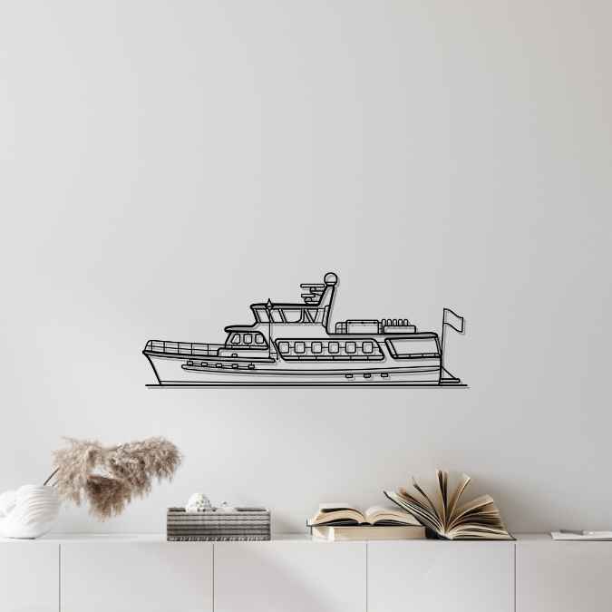 Timber Cruiser 70 Silhouette Metal Wall Art