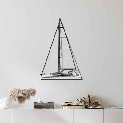 Oceanis 45 2019 Front Silhouette Metal Wall Art