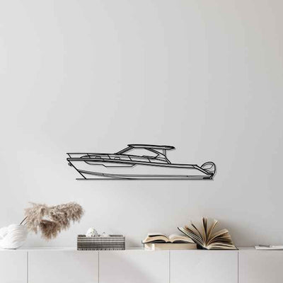 Offshore 445 2024 Silhouette Metal Wall Art