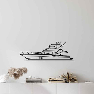 M550 Offshore Silhouette Metal Wall Art