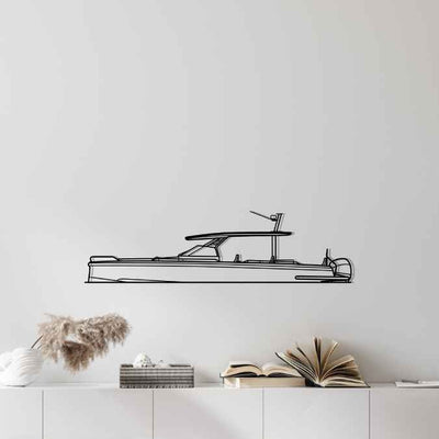 37 Suntop Brabus 2021 Silhouette Metal Wall Art