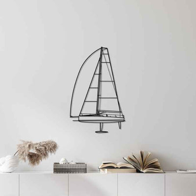 Farr 400 2012 Front Silhouette Metal Wall Art