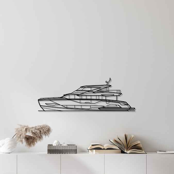 Ocean 182 2024 Silhouette Metal Wall Art