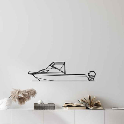 550 Fisherman 2011 Silhouette Metal Wall Art