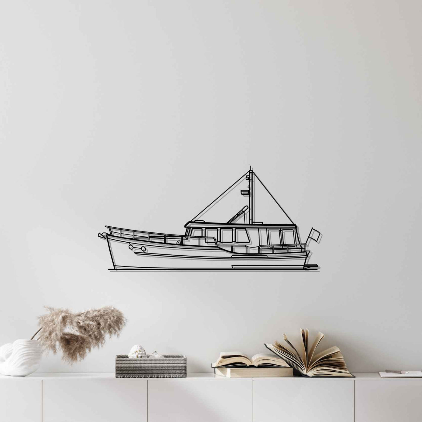 Coast Hopper 40OC Silhouette Metal Wall Art