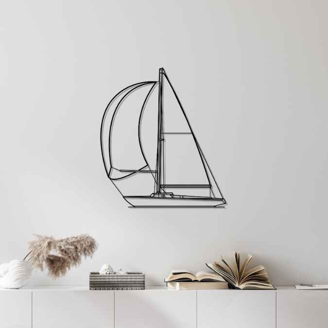 Ensign 22 Front Silhouette Metal Wall Art