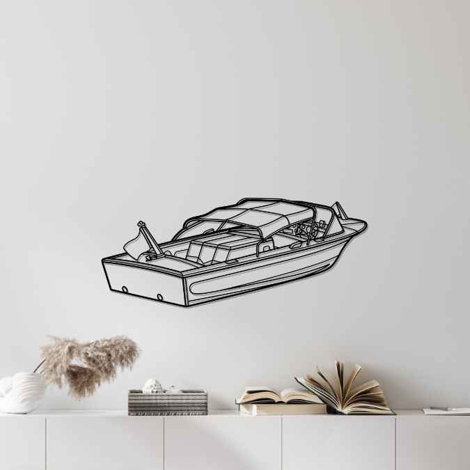 Resorter 1959 Angle Silhouette Metal Wall Art