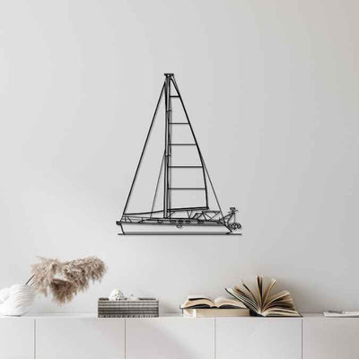 Gib Sea 43 2002 Front Silhouette Metal Wall Art