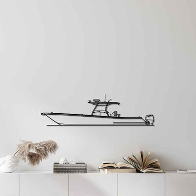 38 Center Console Silhouette Metal Wall Art