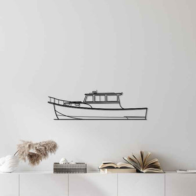 Downeast 31 2005 Silhouette Metal Wall Art