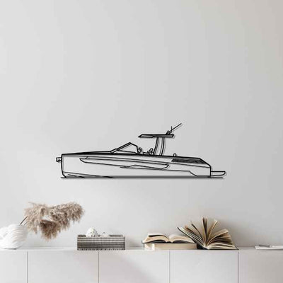 Seawalker 39 Silhouette Metal Wall Art