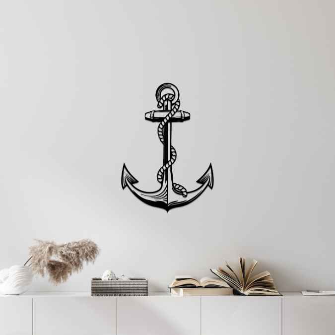 Anchor Silhouette Metal Wall Art