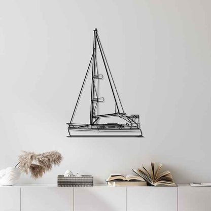 33 2004 Front Silhouette Metal Wall Art