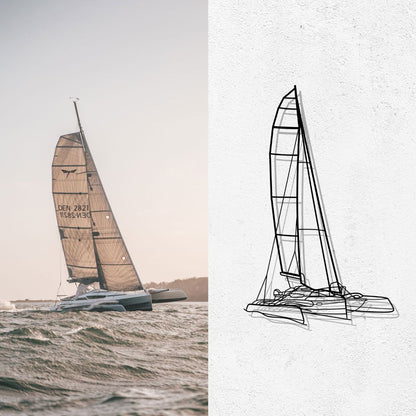 Your Custom Boat Hanging Silhouette Metal Art
