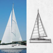 Your Custom Boat Hanging Silhouette Metal Art